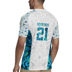 Custom New Zealand Aotearoa Rugby Jersey Maori Paua Shell Indigenous - Aussie Hoodie