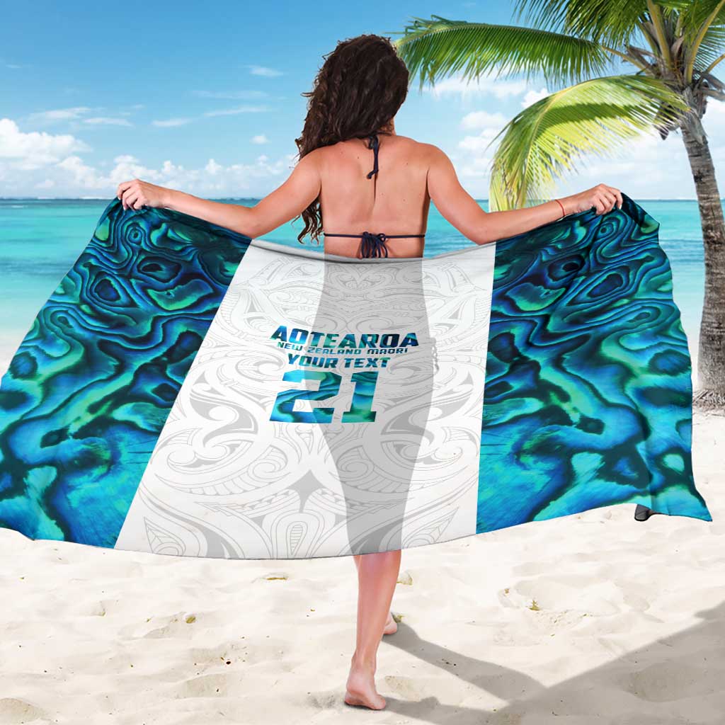 Custom New Zealand Aotearoa Sarong Maori Paua Shell Indigenous - Aussie Hoodie