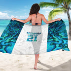 Custom New Zealand Aotearoa Sarong Maori Paua Shell Indigenous - Aussie Hoodie
