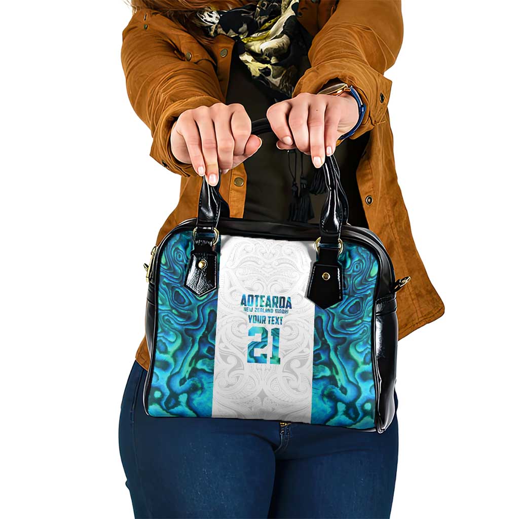 Custom New Zealand Aotearoa Shoulder Handbag Maori Paua Shell Indigenous - Aussie Hoodie