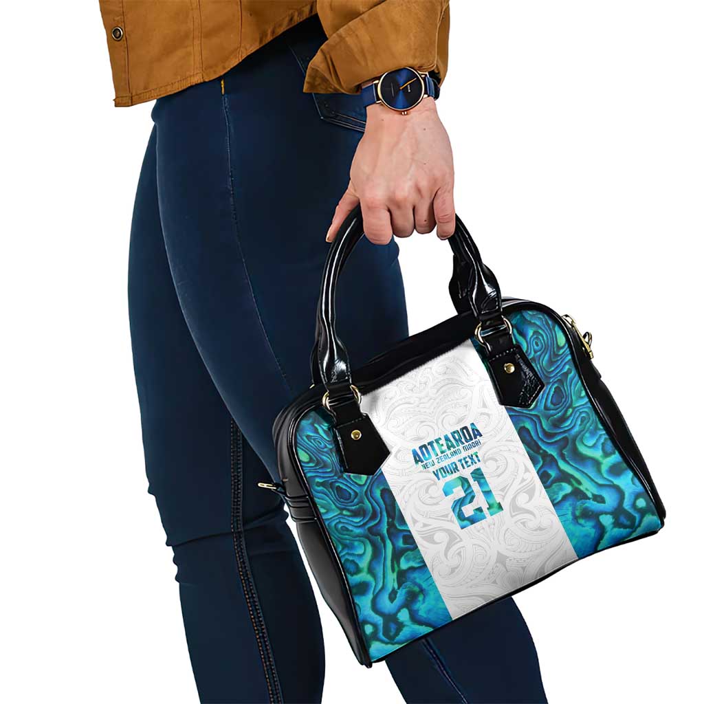 Custom New Zealand Aotearoa Shoulder Handbag Maori Paua Shell Indigenous - Aussie Hoodie