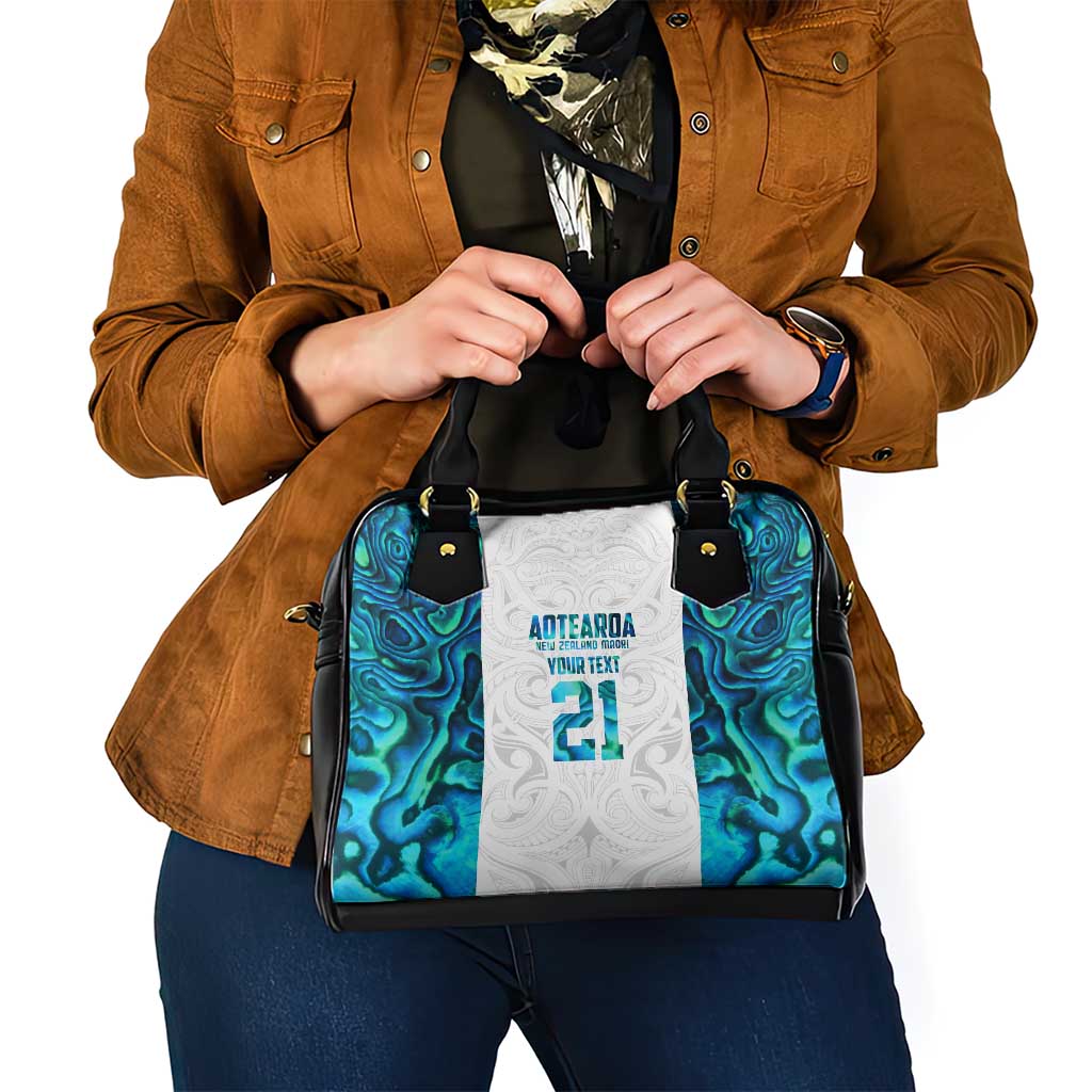 Custom New Zealand Aotearoa Shoulder Handbag Maori Paua Shell Indigenous - Aussie Hoodie