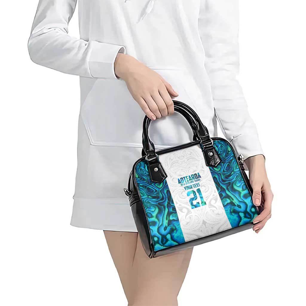 Custom New Zealand Aotearoa Shoulder Handbag Maori Paua Shell Indigenous - Aussie Hoodie