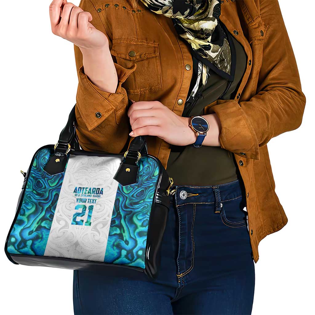 Custom New Zealand Aotearoa Shoulder Handbag Maori Paua Shell Indigenous - Aussie Hoodie