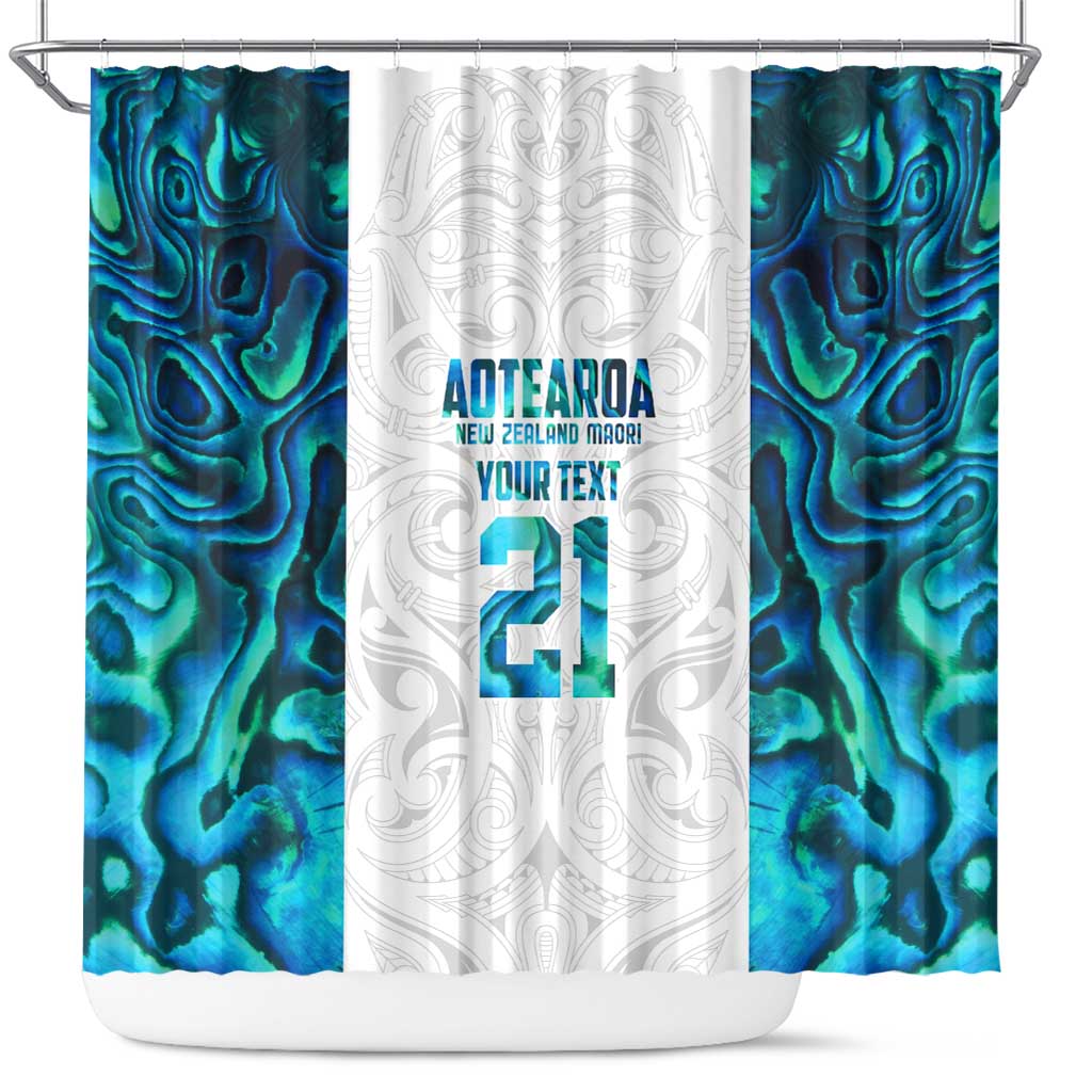 Custom New Zealand Aotearoa Shower Curtain Maori Paua Shell Indigenous - Aussie Hoodie