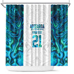 Custom New Zealand Aotearoa Shower Curtain Maori Paua Shell Indigenous - Aussie Hoodie