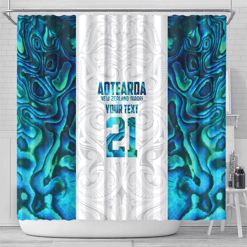 Custom New Zealand Aotearoa Shower Curtain Maori Paua Shell Indigenous - Aussie Hoodie