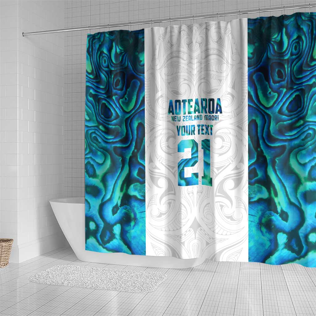 Custom New Zealand Aotearoa Shower Curtain Maori Paua Shell Indigenous - Aussie Hoodie