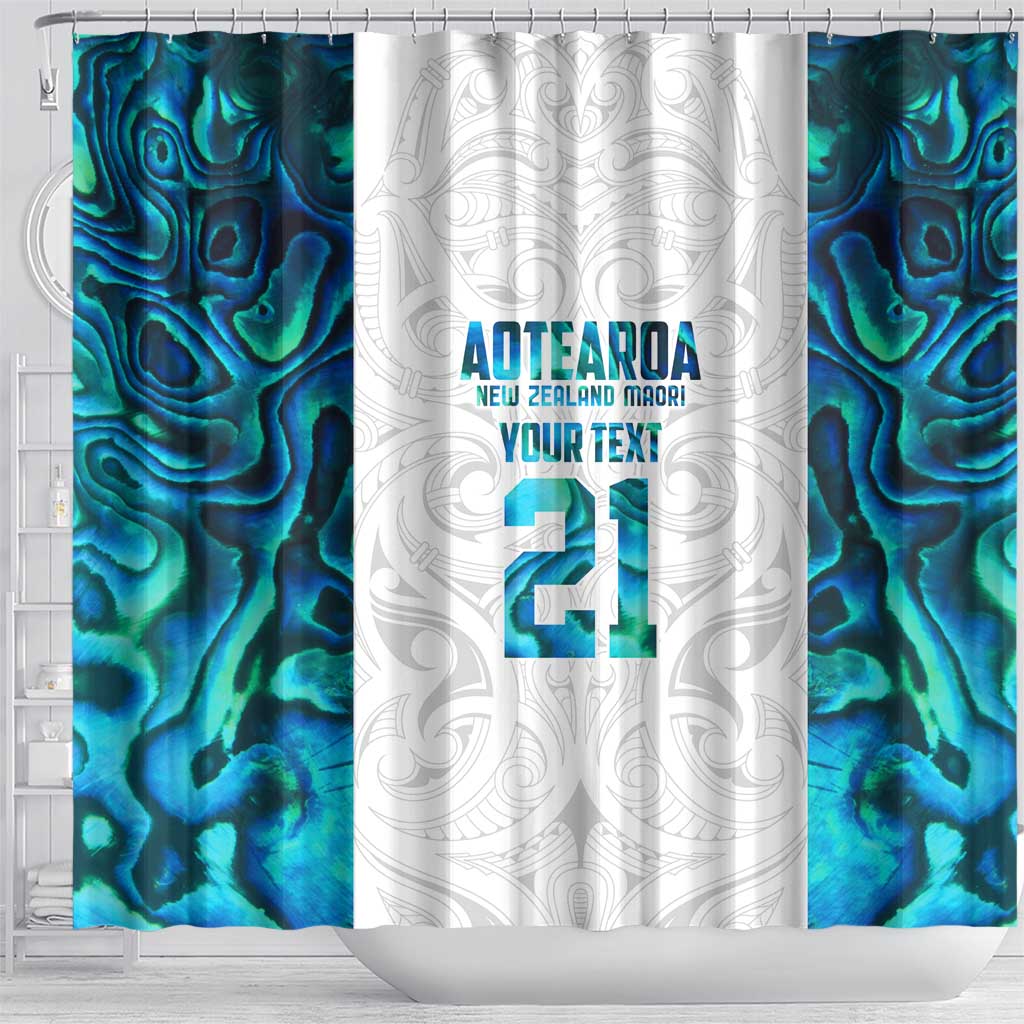 Custom New Zealand Aotearoa Shower Curtain Maori Paua Shell Indigenous - Aussie Hoodie