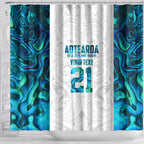 Custom New Zealand Aotearoa Shower Curtain Maori Paua Shell Indigenous - Aussie Hoodie