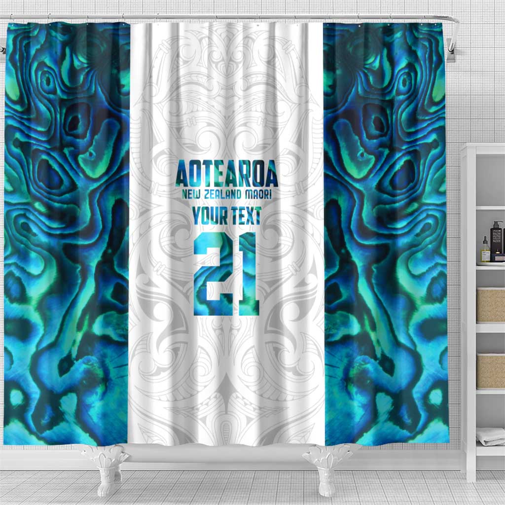Custom New Zealand Aotearoa Shower Curtain Maori Paua Shell Indigenous - Aussie Hoodie