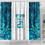 Custom New Zealand Aotearoa Shower Curtain Maori Paua Shell Indigenous - Aussie Hoodie