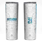 Custom New Zealand Aotearoa Skinny Tumbler Maori Paua Shell Indigenous - Aussie Hoodie