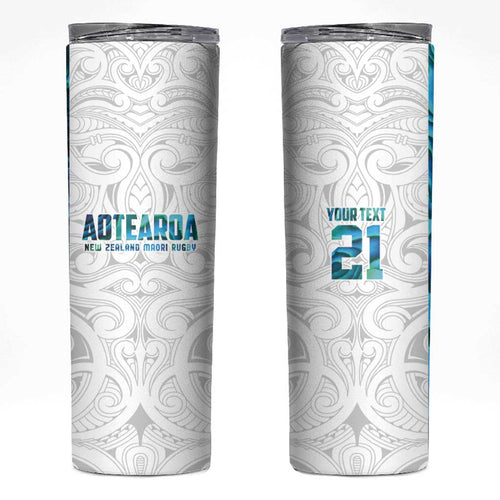 Custom New Zealand Aotearoa Skinny Tumbler Maori Paua Shell Indigenous - Aussie Hoodie