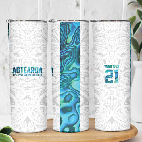 Custom New Zealand Aotearoa Skinny Tumbler Maori Paua Shell Indigenous - Aussie Hoodie