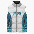 Custom New Zealand Aotearoa Sleeveless Puffer Jacket Maori Paua Shell Indigenous - Aussie Hoodie