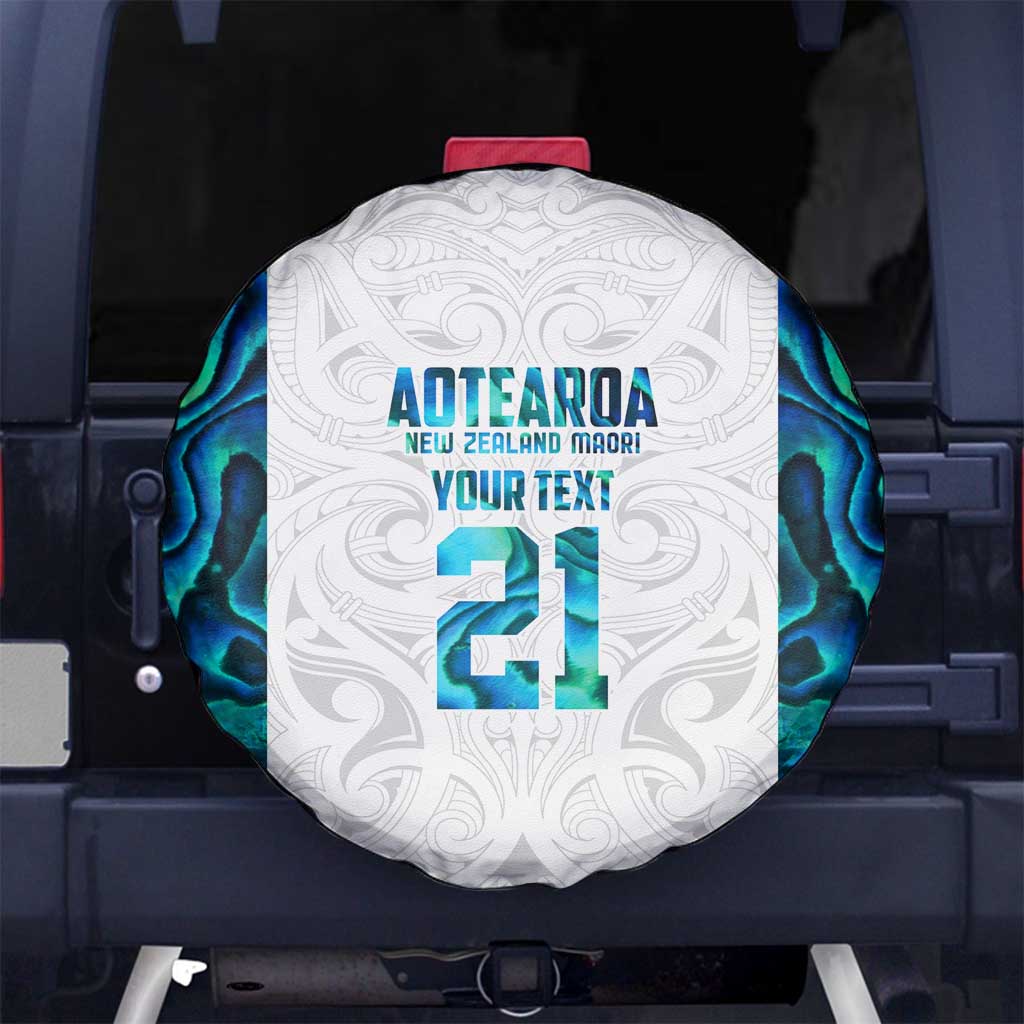 Custom New Zealand Aotearoa Spare Tire Cover Maori Paua Shell Indigenous - Aussie Hoodie