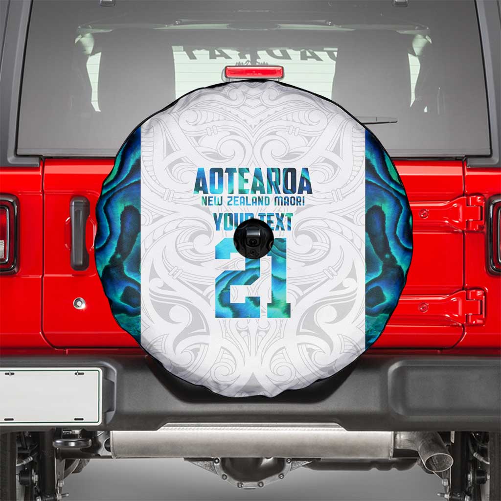 Custom New Zealand Aotearoa Spare Tire Cover Maori Paua Shell Indigenous - Aussie Hoodie