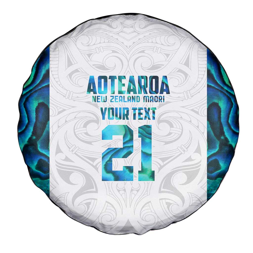 Custom New Zealand Aotearoa Spare Tire Cover Maori Paua Shell Indigenous - Aussie Hoodie