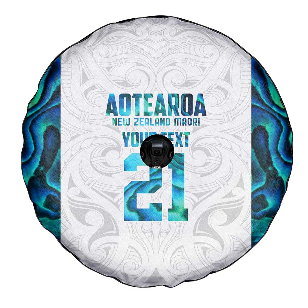 Custom New Zealand Aotearoa Spare Tire Cover Maori Paua Shell Indigenous - Aussie Hoodie