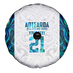 Custom New Zealand Aotearoa Spare Tire Cover Maori Paua Shell Indigenous - Aussie Hoodie