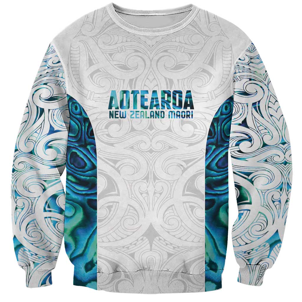 Custom New Zealand Aotearoa Sweatshirt Maori Paua Shell Indigenous - Aussie Hoodie