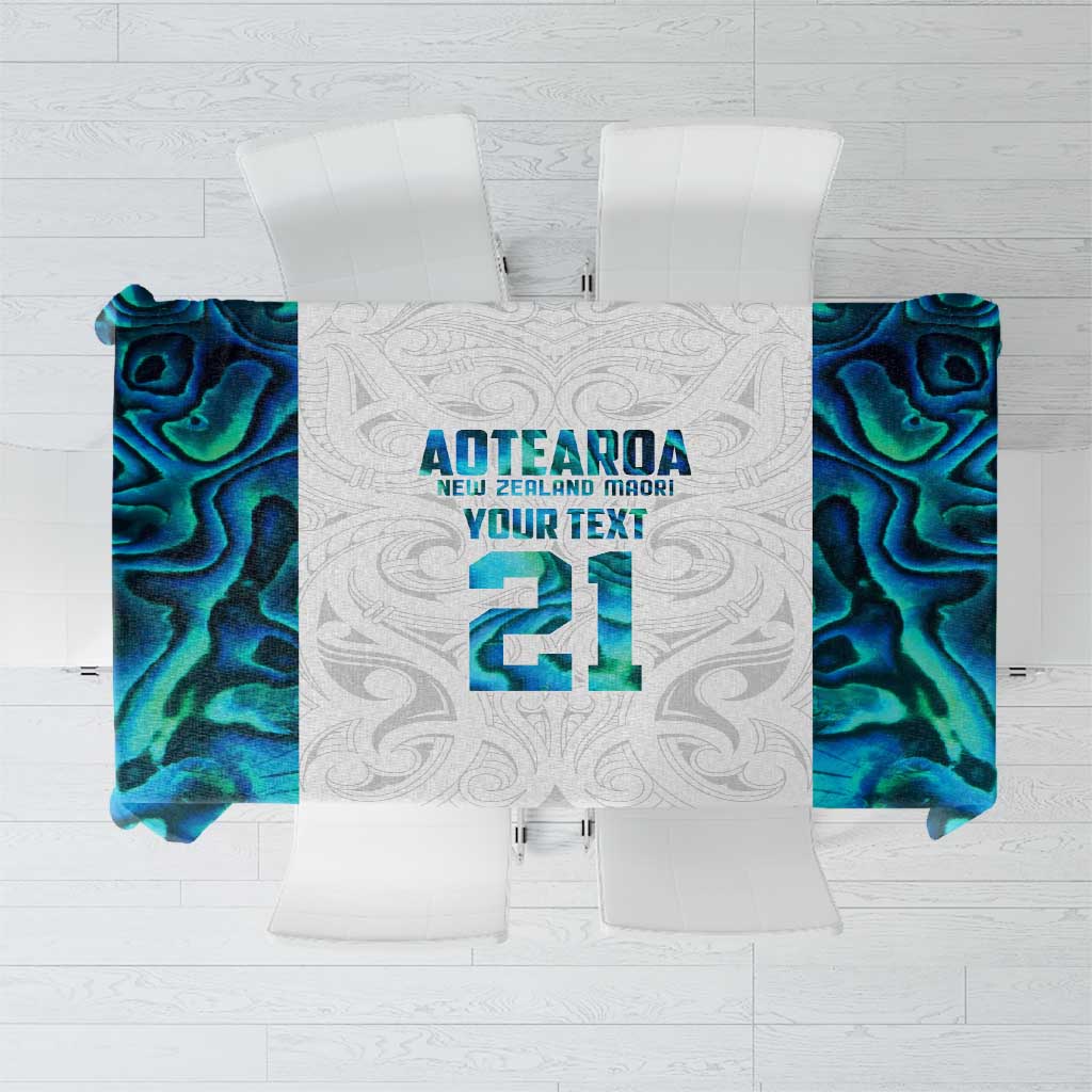 Custom New Zealand Aotearoa Tablecloth Maori Paua Shell Indigenous - Aussie Hoodie