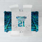 Custom New Zealand Aotearoa Tablecloth Maori Paua Shell Indigenous - Aussie Hoodie