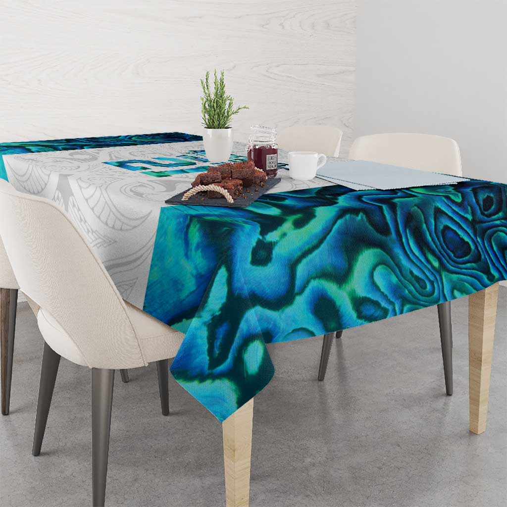Custom New Zealand Aotearoa Tablecloth Maori Paua Shell Indigenous - Aussie Hoodie