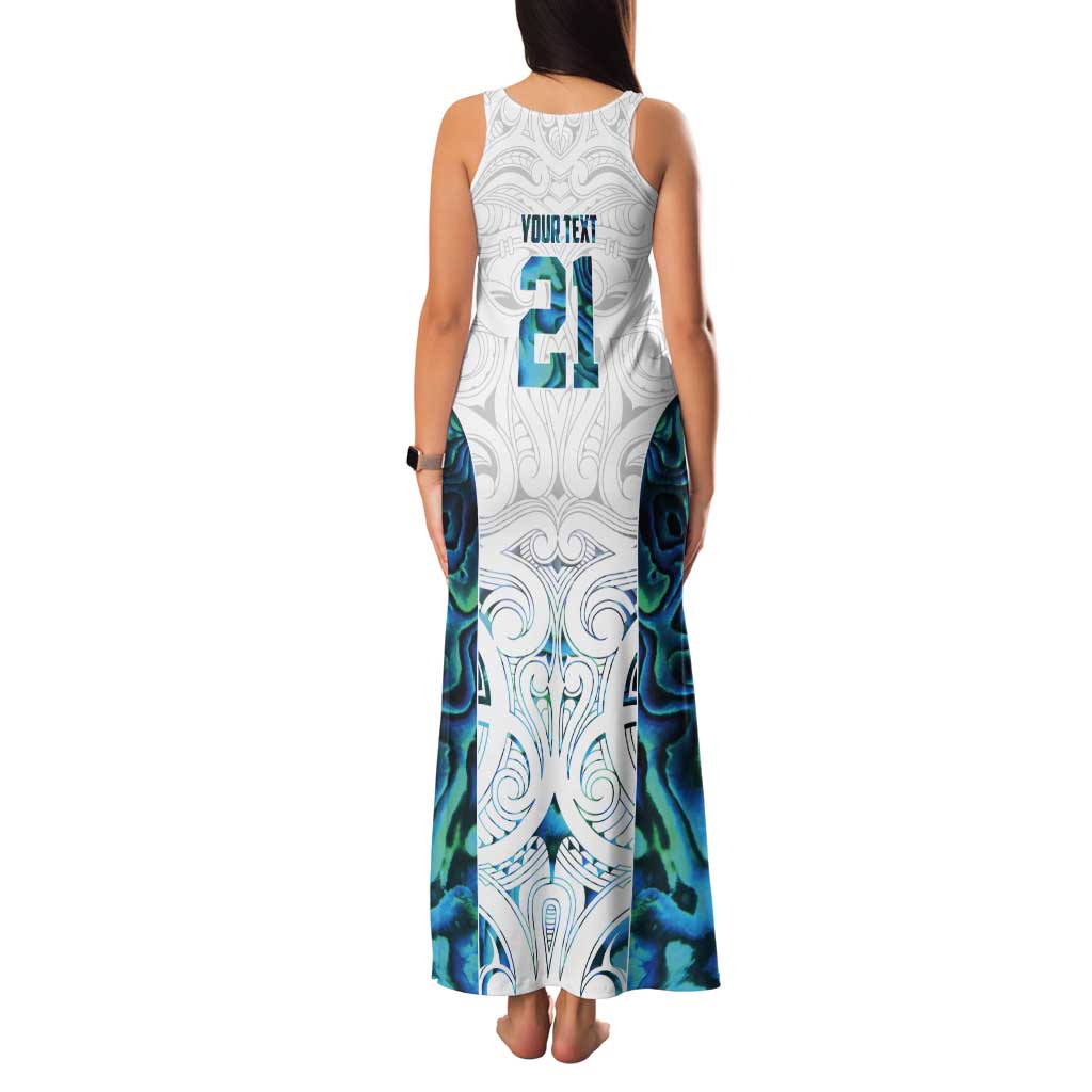 Custom New Zealand Aotearoa Tank Maxi Dress Maori Paua Shell Indigenous - Aussie Hoodie