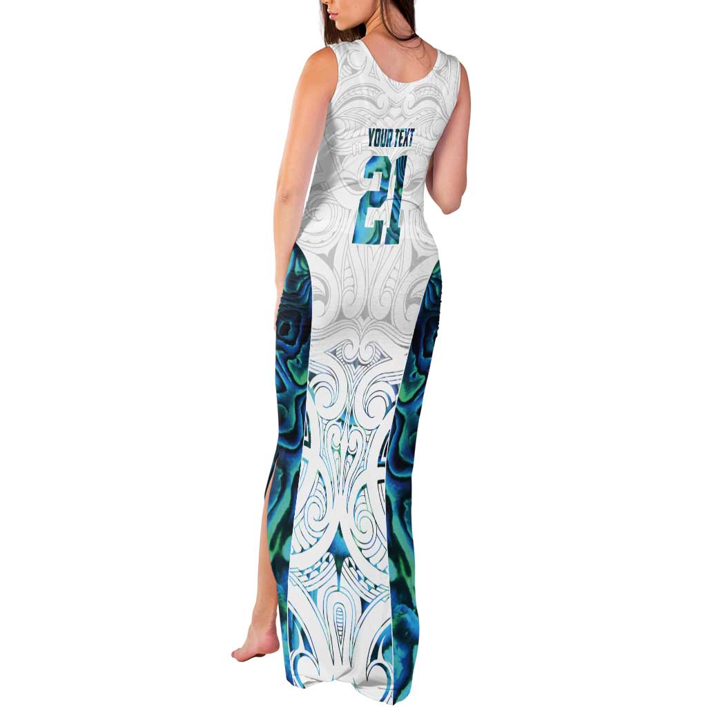 Custom New Zealand Aotearoa Tank Maxi Dress Maori Paua Shell Indigenous - Aussie Hoodie