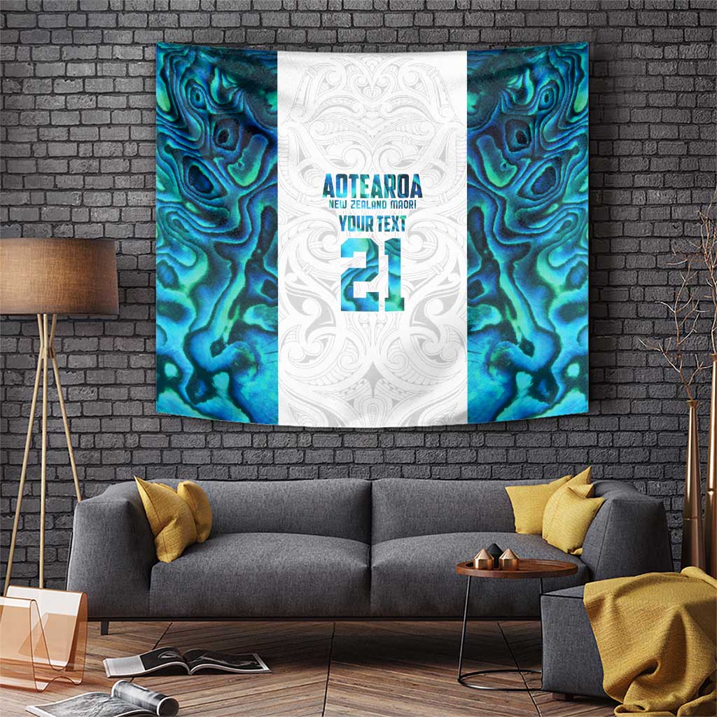 Custom New Zealand Aotearoa Tapestry Maori Paua Shell Indigenous - Aussie Hoodie
