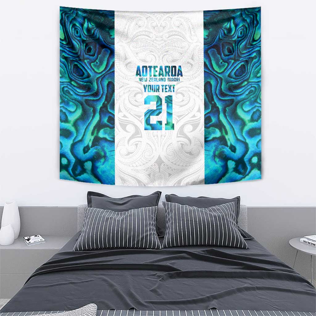 Custom New Zealand Aotearoa Tapestry Maori Paua Shell Indigenous - Aussie Hoodie