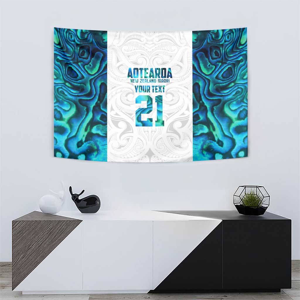 Custom New Zealand Aotearoa Tapestry Maori Paua Shell Indigenous - Aussie Hoodie