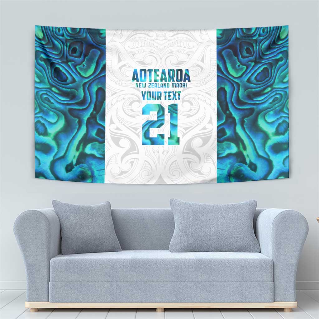 Custom New Zealand Aotearoa Tapestry Maori Paua Shell Indigenous - Aussie Hoodie