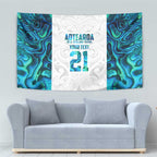 Custom New Zealand Aotearoa Tapestry Maori Paua Shell Indigenous - Aussie Hoodie