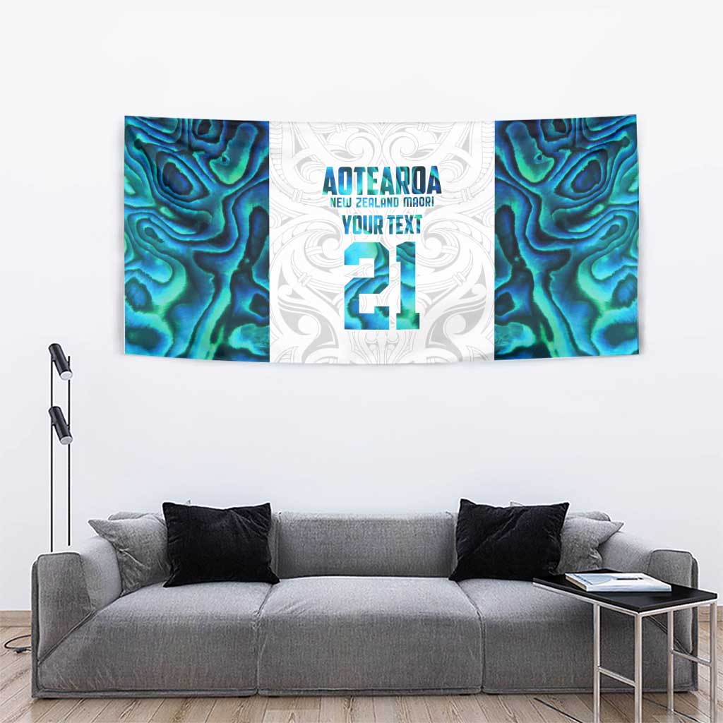 Custom New Zealand Aotearoa Tapestry Maori Paua Shell Indigenous - Aussie Hoodie