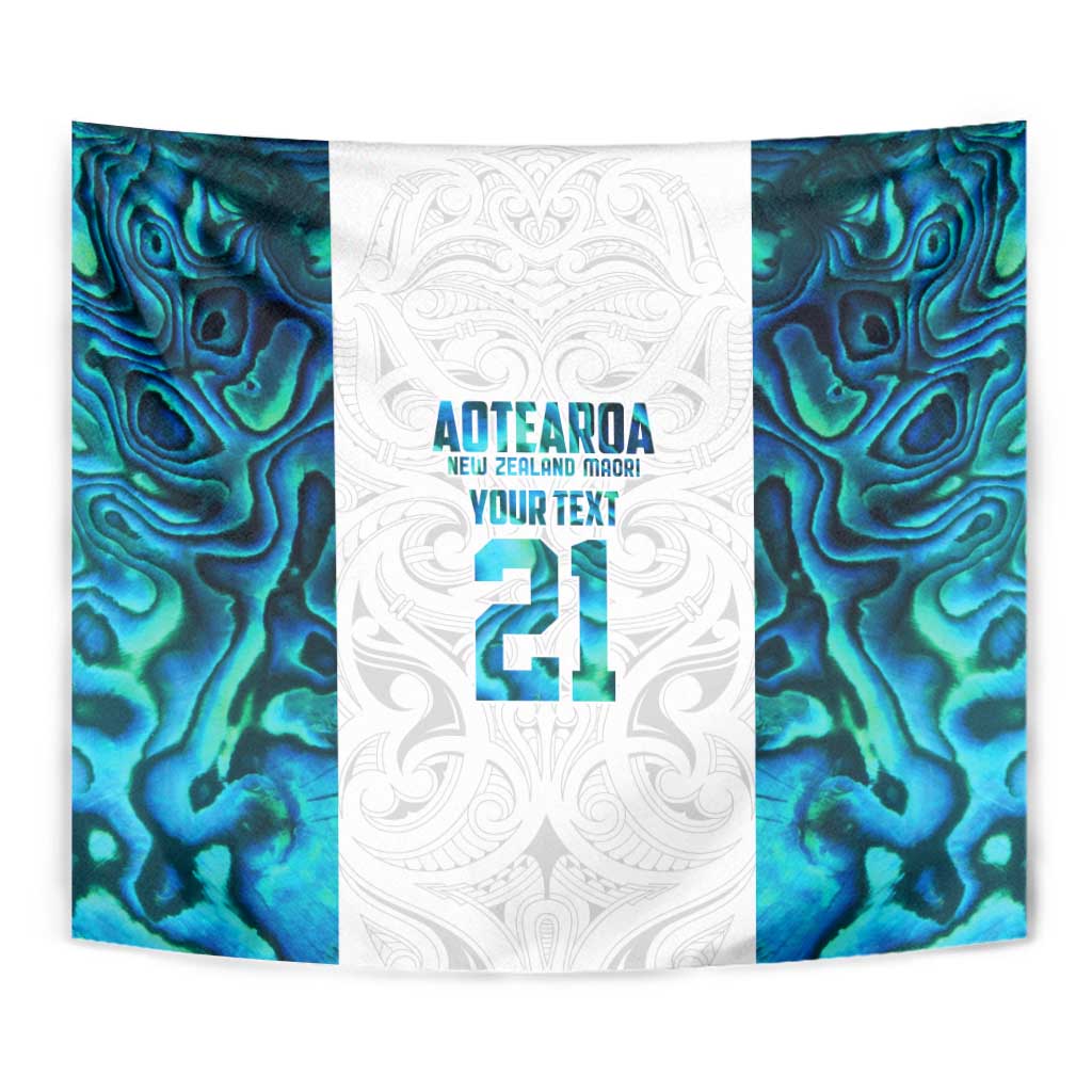 Custom New Zealand Aotearoa Tapestry Maori Paua Shell Indigenous - Aussie Hoodie