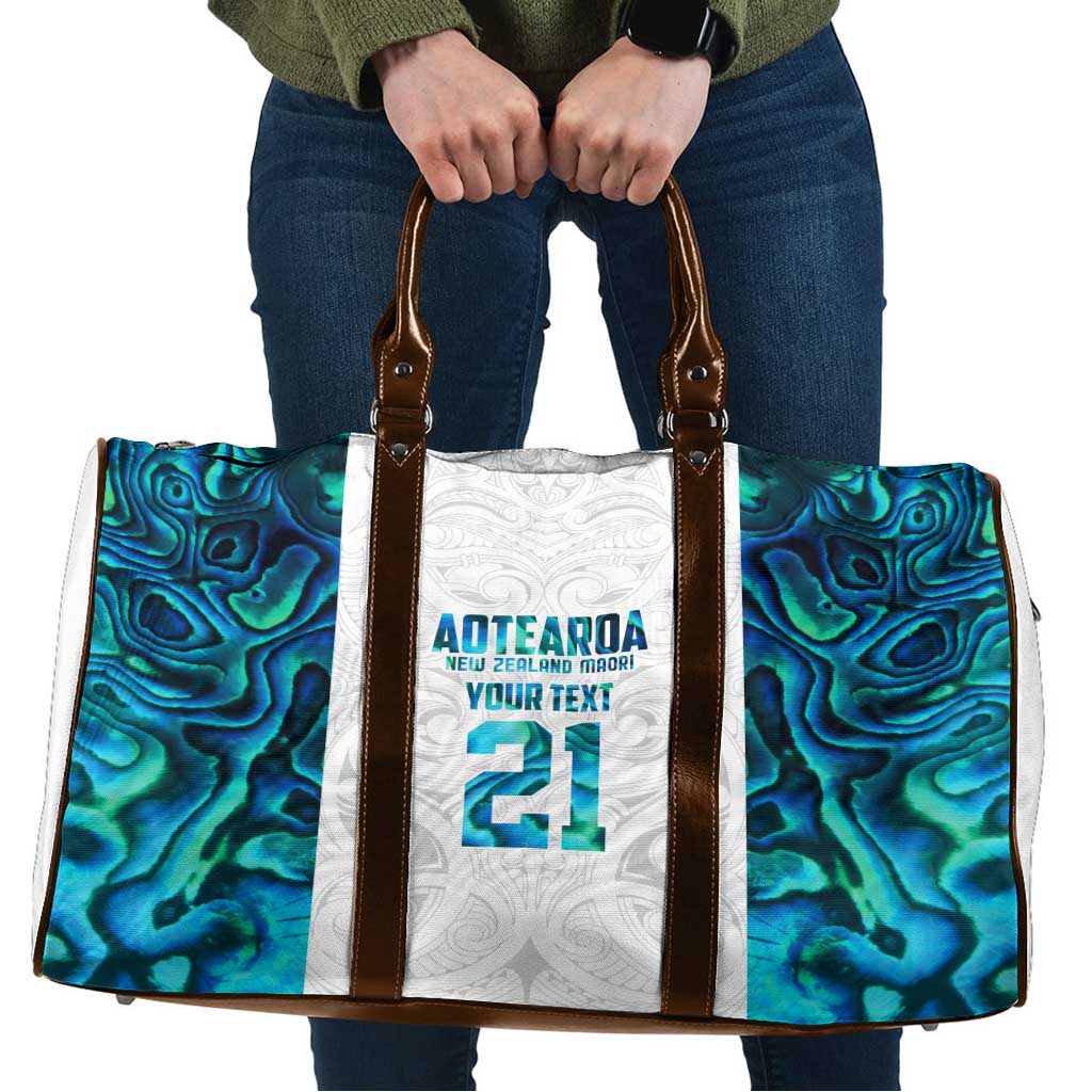 Custom New Zealand Aotearoa Travel Bag Maori Paua Shell Indigenous - Aussie Hoodie