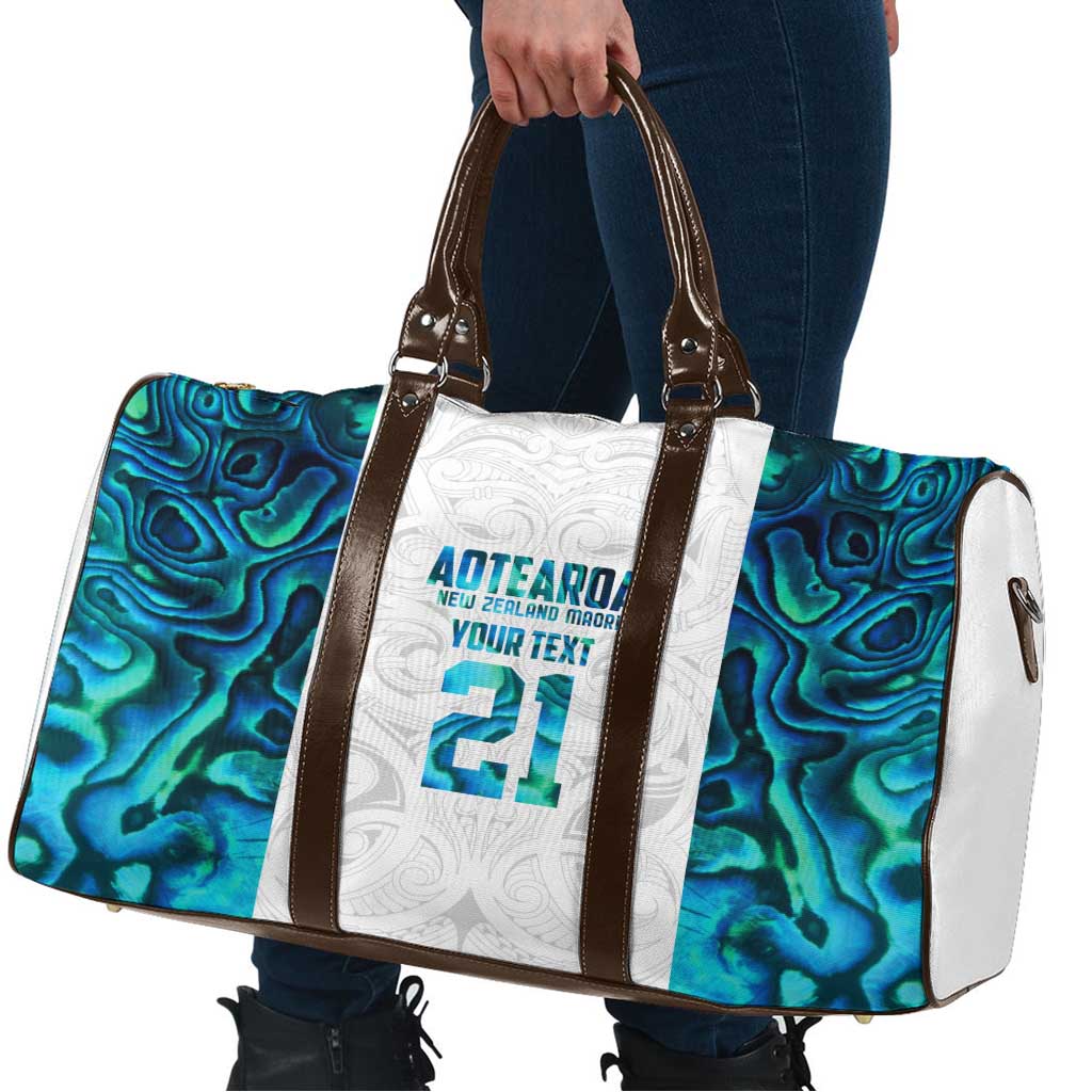 Custom New Zealand Aotearoa Travel Bag Maori Paua Shell Indigenous - Aussie Hoodie