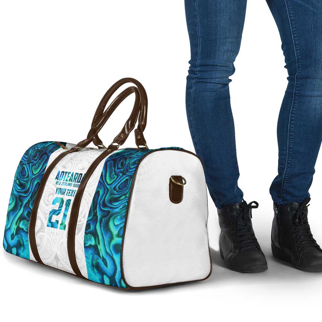 Custom New Zealand Aotearoa Travel Bag Maori Paua Shell Indigenous - Aussie Hoodie