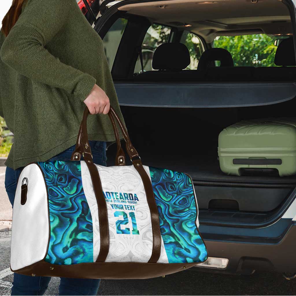 Custom New Zealand Aotearoa Travel Bag Maori Paua Shell Indigenous - Aussie Hoodie