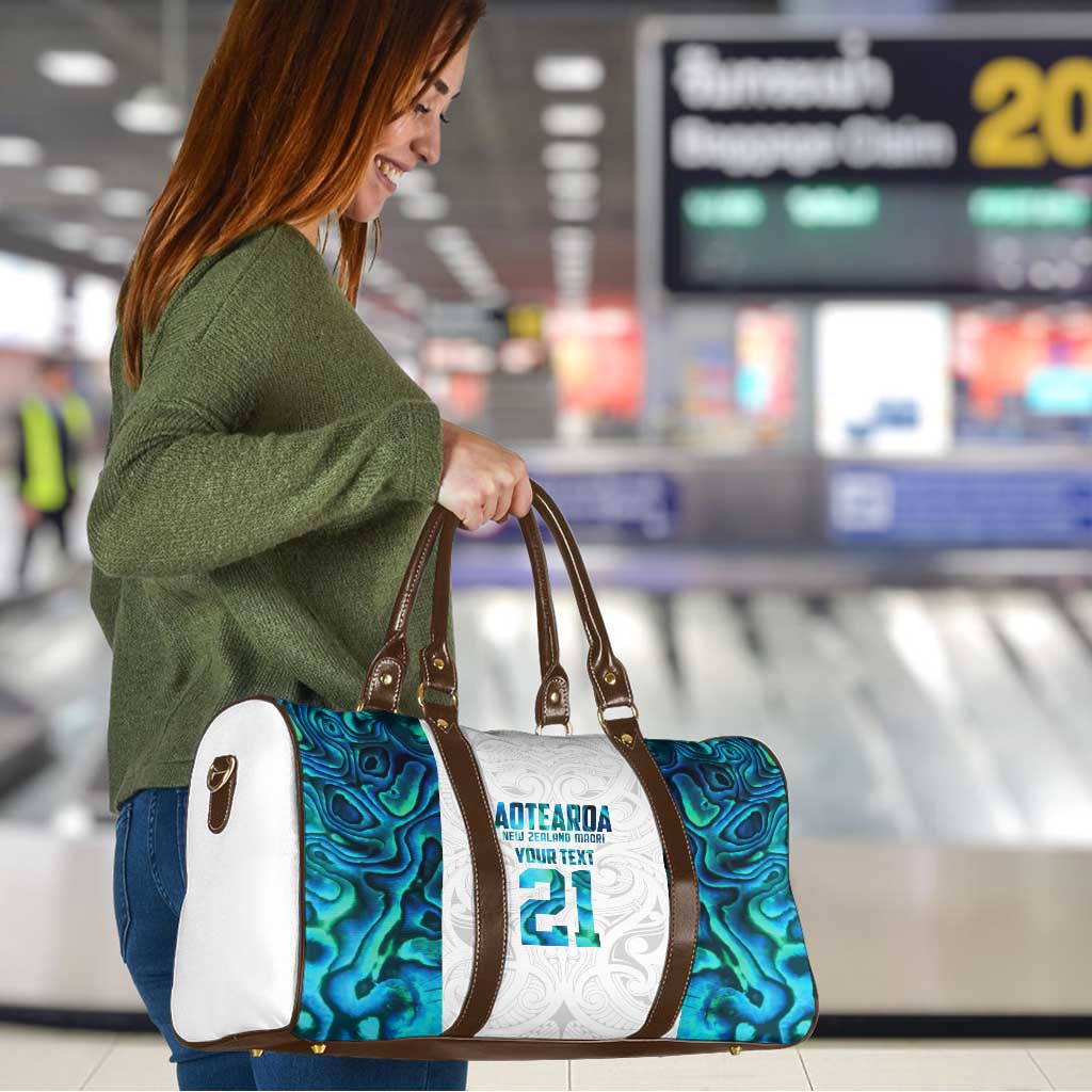 Custom New Zealand Aotearoa Travel Bag Maori Paua Shell Indigenous - Aussie Hoodie