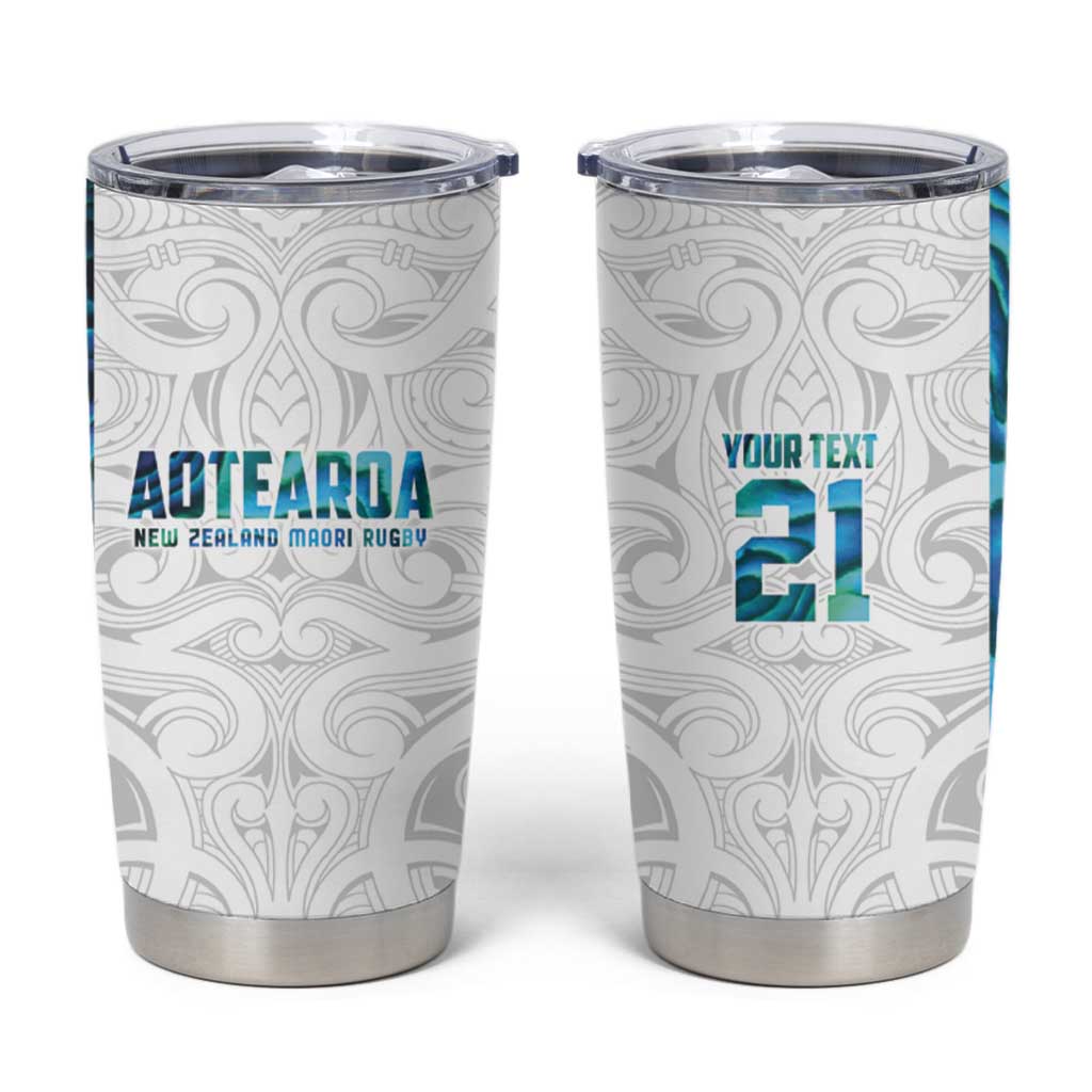 Custom New Zealand Aotearoa Tumbler Cup Maori Paua Shell Indigenous - Aussie Hoodie