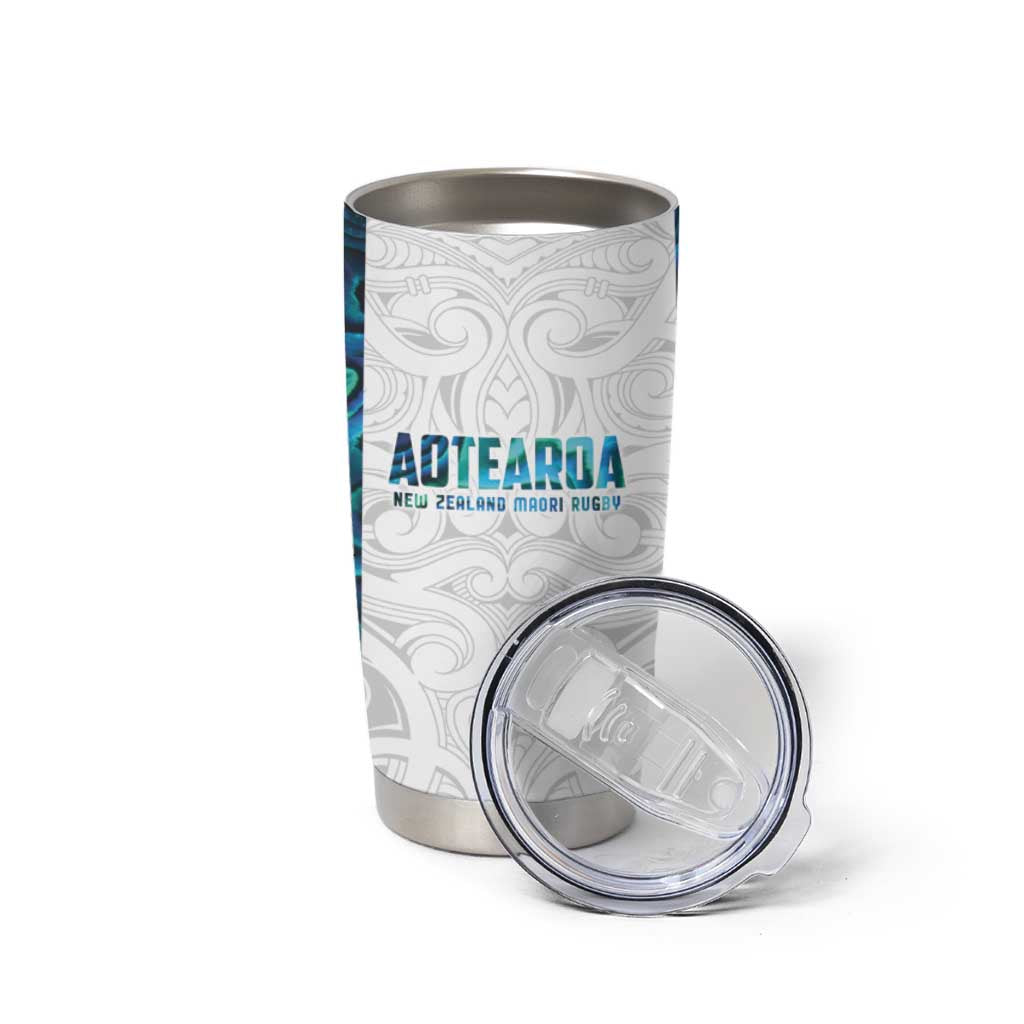 Custom New Zealand Aotearoa Tumbler Cup Maori Paua Shell Indigenous - Aussie Hoodie