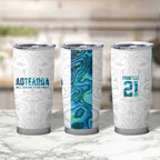 Custom New Zealand Aotearoa Tumbler Cup Maori Paua Shell Indigenous - Aussie Hoodie