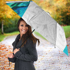 Custom New Zealand Aotearoa Umbrella Maori Paua Shell Indigenous - Aussie Hoodie