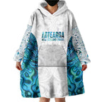 Custom New Zealand Aotearoa Wearable Blanket Hoodie Maori Paua Shell Indigenous - Aussie Hoodie