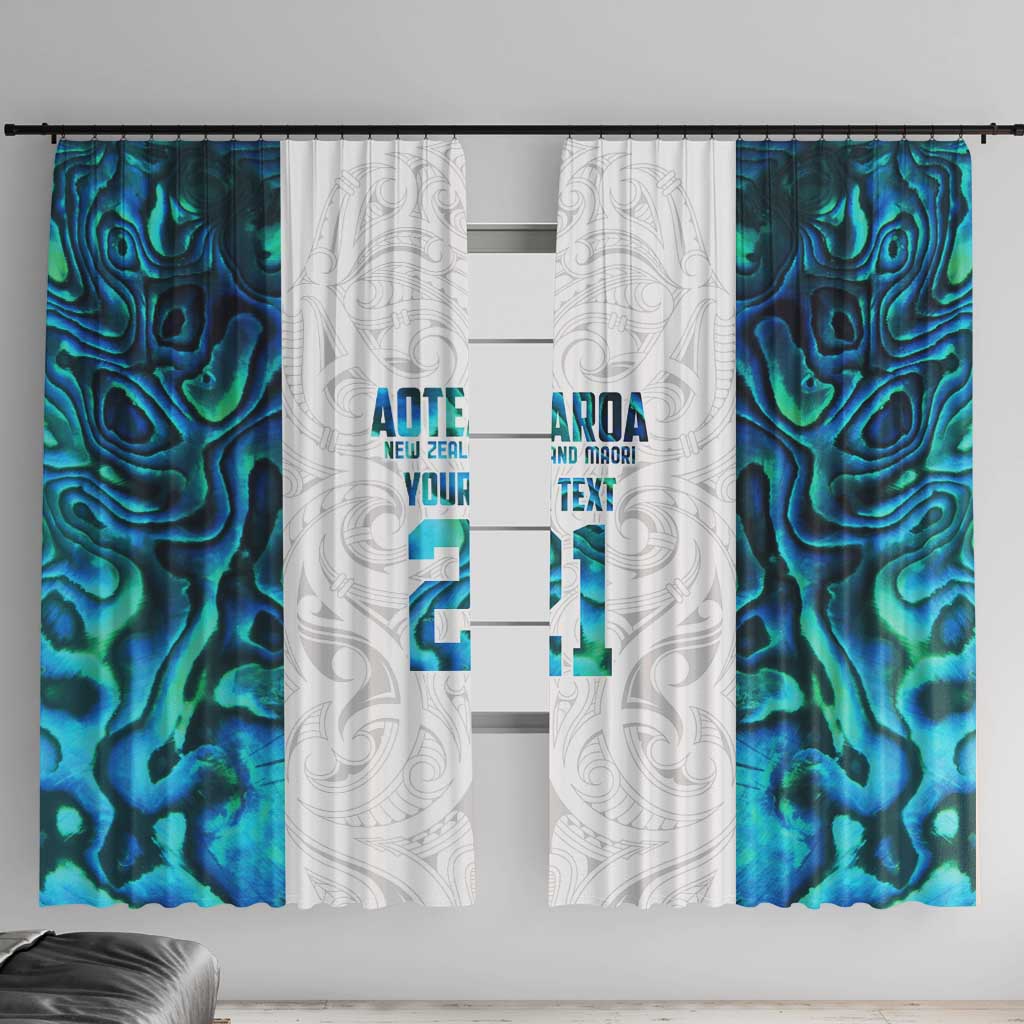 Custom New Zealand Aotearoa Window Curtain Maori Paua Shell Indigenous - Aussie Hoodie