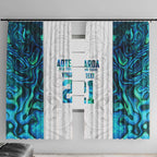 Custom New Zealand Aotearoa Window Curtain Maori Paua Shell Indigenous - Aussie Hoodie